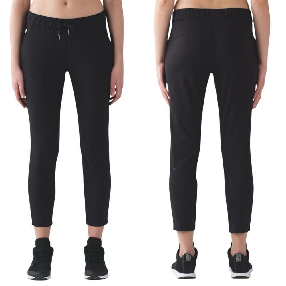 Lululemon On The Fly Pants Black 7/8 Ankle Luxtreme W5ALWS Women’s Size 4